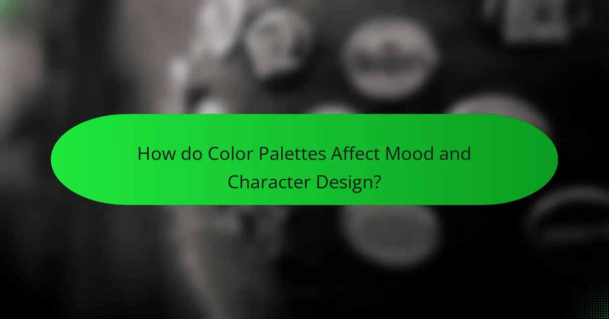How do Color Palettes Affect Mood and Character Design?