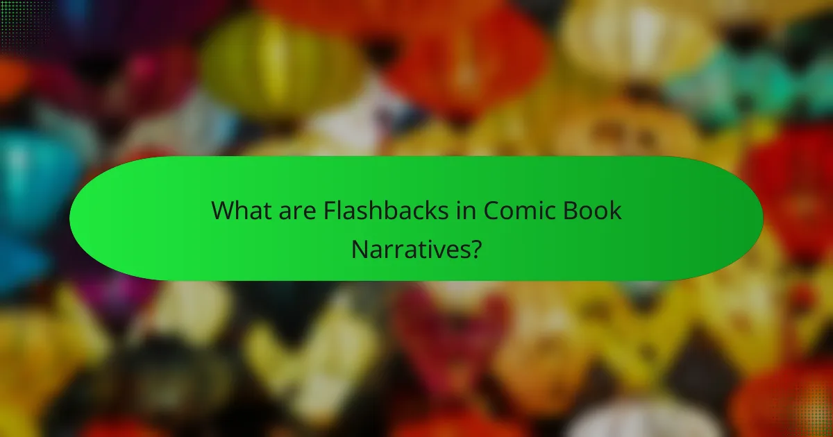 What are Flashbacks in Comic Book Narratives?