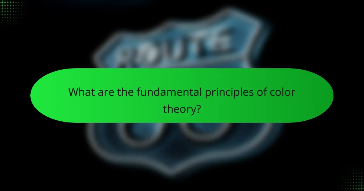 What are the fundamental principles of color theory?