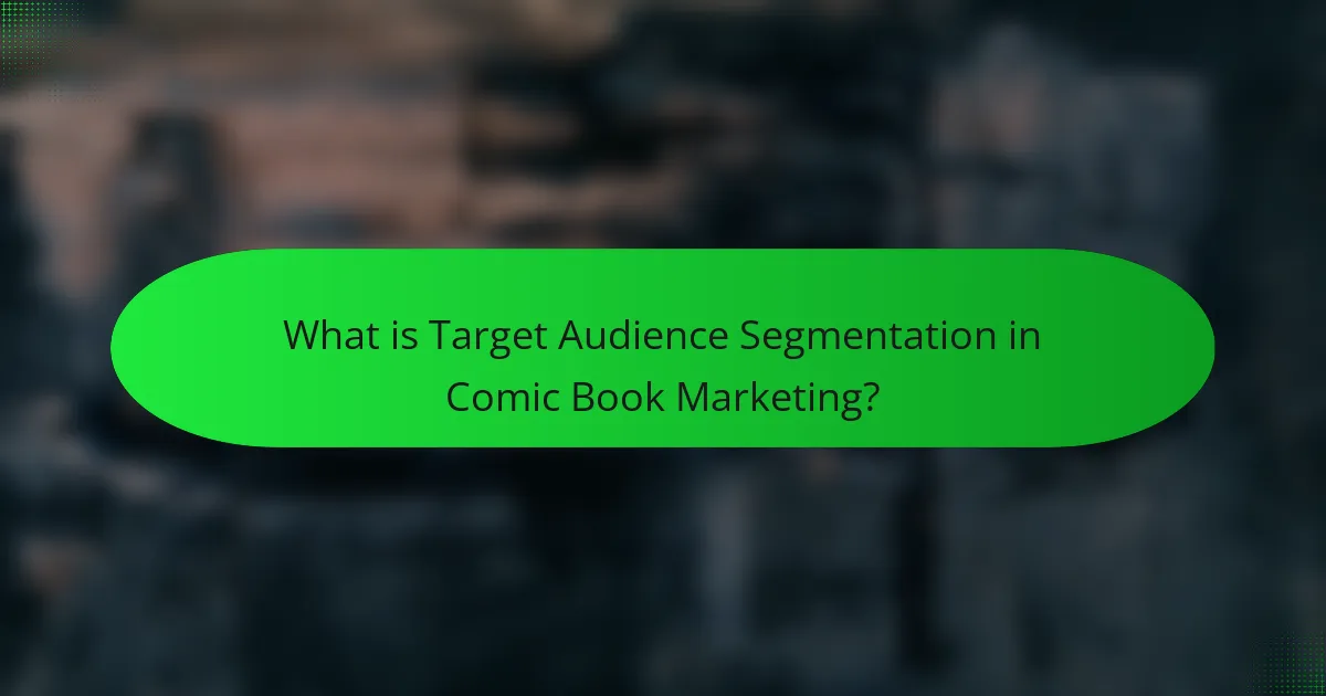 What is Target Audience Segmentation in Comic Book Marketing?
