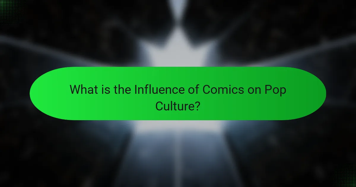 What is the Influence of Comics on Pop Culture?