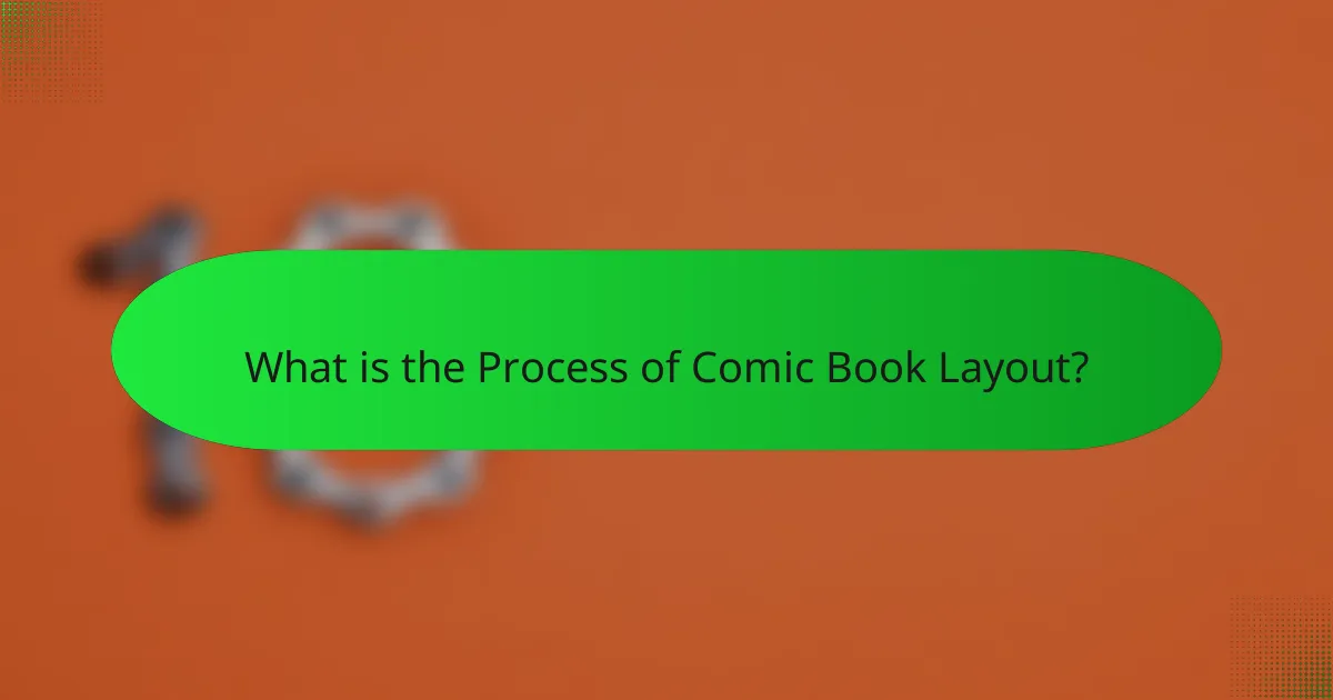 What is the Process of Comic Book Layout?